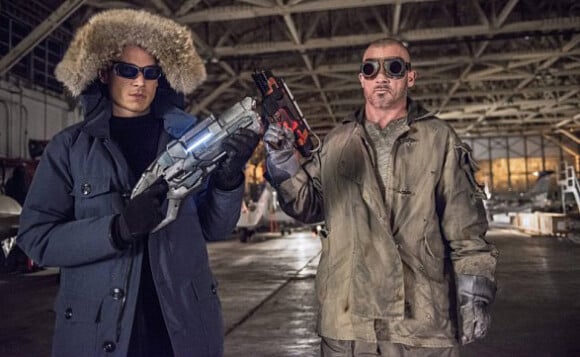 Dominic Purcell et Wentworth Miller dans "Revenge of the Rogues", l'épisode 10 de "The Flash" qui sera diffusé le 20 janvier 2015 aux Etats-Unis.