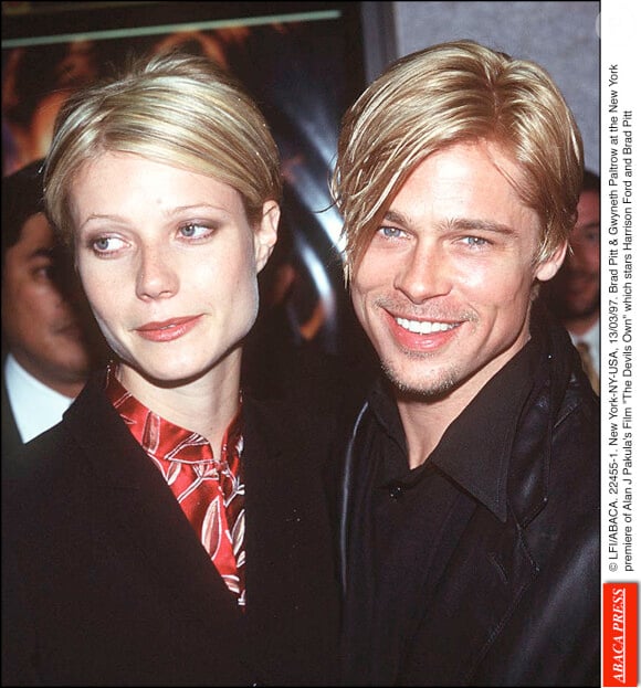 Brad Pitt et Gwyneth Paltrow à New York le 13 décembre 2000