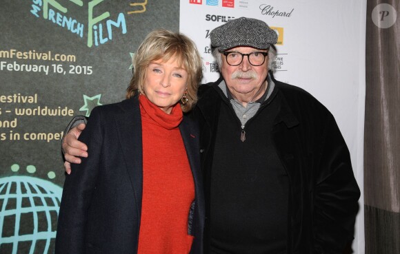 Jean Becker et Daniele Thompson participent à la conférence de presse et la soirée UniFrance Films à l'occasion des résultats des films Français à l'étranger en 2014, à Paris, le 16 janvier 2015.