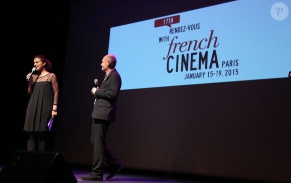 Isabelle Giordano et Jean-Paul Salomé participent à la conférence de presse et la soirée UniFrance Films à l'occasion des résultats des films Français à l'étranger en 2014, à Paris, le 16 janvier 2015.