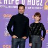 Laurent Lafitte et Marina Foïs pour le film "Papa ou Maman" - 3e journée du 18ème festival international du film de comédie de l'Alpe d'Huez, le 16 janvier 2015.