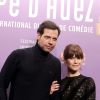 Laurent Lafitte et Marina Foïs pour le film "Papa ou Maman" - 3e journée du 18e festival international du film de comédie de l'Alpe d'Huez, le 16 janvier 2015.