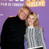 Nelson Monfort et sa fille Victoria - 3e journée du 18e festival international du film de comédie de l'Alpe d'Huez, le 16 janvier 2015