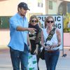 Fergie et son compagnon Josh Duhamel vont déjeuner avec des amis à Santa Monica, le 17 janvier 2015.