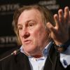 Gérard Depardieu présente la nouvelle collection de montre de la marque CVSTOS à l'hôtel Four Seasons à Moscou le 17 décembre 2014