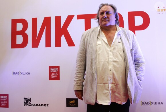 Gerard Depardieu assiste à la première du film "Viktor" à Moscou en Russie le 4 septembre 2014