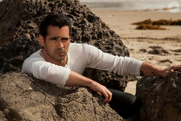 Colin Farrell dans les coulisses de son shooting pour la campagne publicitaire d'Intenso, le nouveau parfum pour hommes de Dolce & Gabbana.