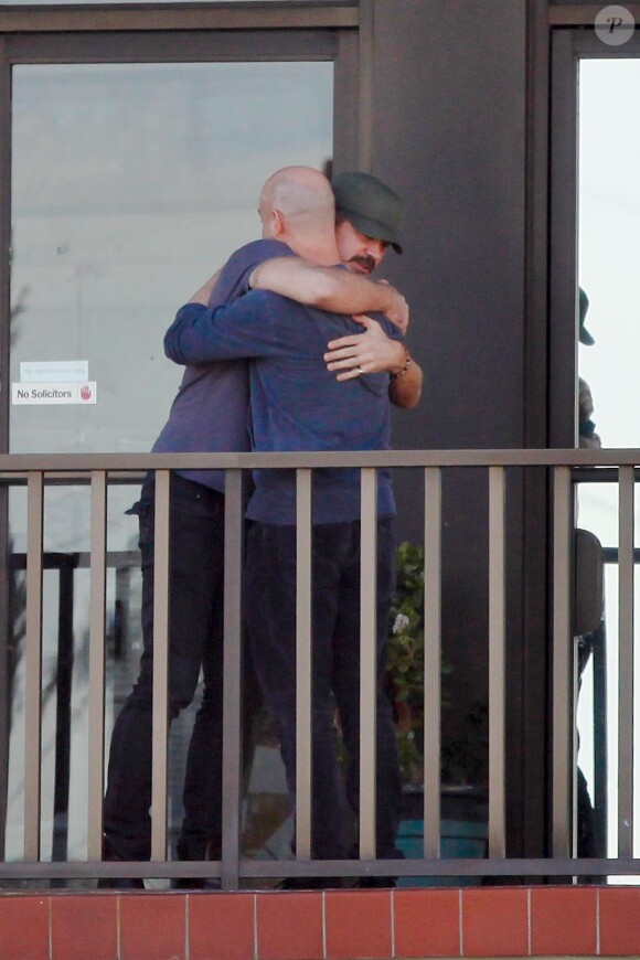 Exclusive - Colin Farrell chez un podologue à Los Angeles, le 16 janvier 2015.