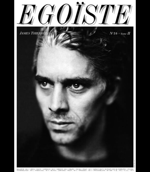 Couverture du numéro 16 de la revue Egoïste, sorti en 2011, avec James Thierrée