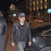 Exclusif - Antonio Banderas et sa compagne Nicole Kimpel arrivent à leur hôtel à Madrid en Espagne le 19 janvier 2015.