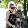 Fergie et Josh Duhamel sont allés chercher leur fils Axl à l'école à Santa Monica, le 6 novembre 2014