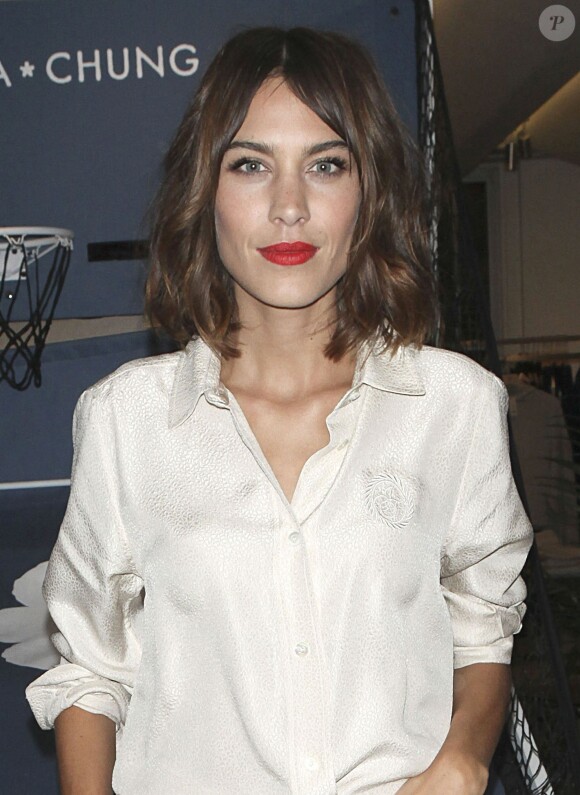 Alexa Chung au lancement de sa collection pour la marque "AG Jeans" à New York, le 20 janvier 2015. 