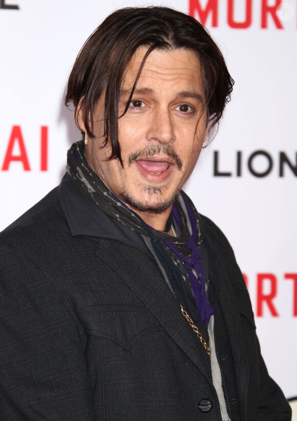 Johnny Depp - Première du film "Mordecai" à Los Angeles le 21 janvier 2015.