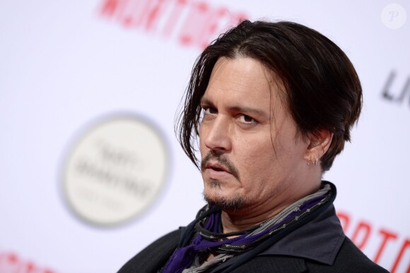 Johnny Depp lors de la première de Charlie Mortdecai au TCL Chinese Theatre de Los Angeles, le 21 janvier 2015.
