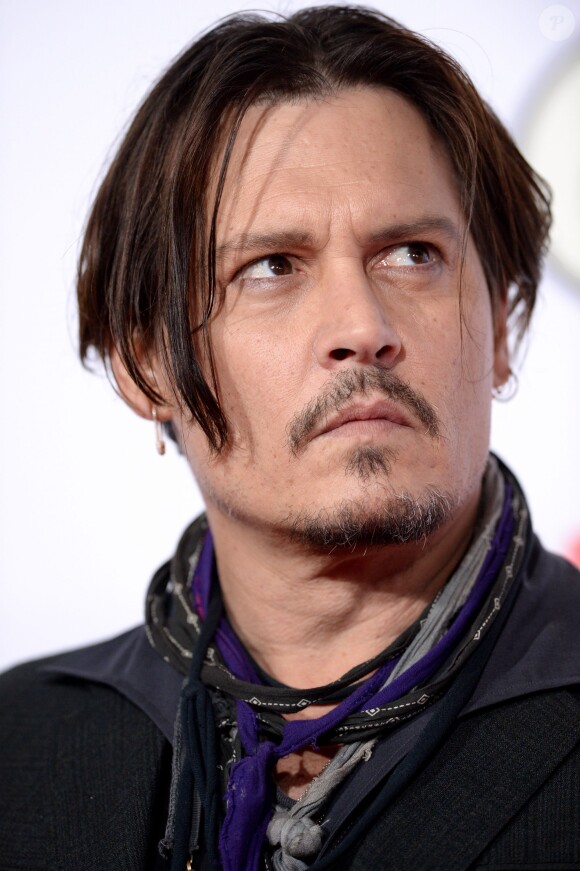 Johnny Depp lors de la première de Charlie Mortdecai au TCL Chinese Theatre de Los Angeles, le 21 janvier 2015.