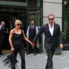 Jessica Simpson et son mari Eric Johnson dans les rues de New York, le 30 septembre 2014.  