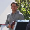 Exclusif - Mark Wahlberg sur le tournage du film "Daddy's Home" à La Nouvelle-Orléans, le 19 novembre 2014.