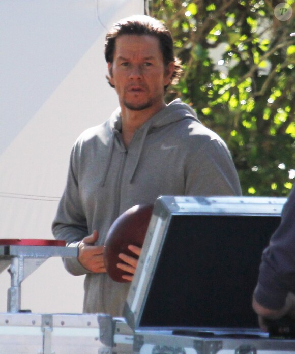Exclusif - Mark Wahlberg sur le tournage du film "Daddy's Home" à La Nouvelle-Orléans, le 19 novembre 2014.
