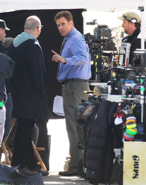 Exclusif - Will Ferrell sur le tournage du film "Daddy's Home" à La Nouvelle-Orléans, le 19 novembre 2014.