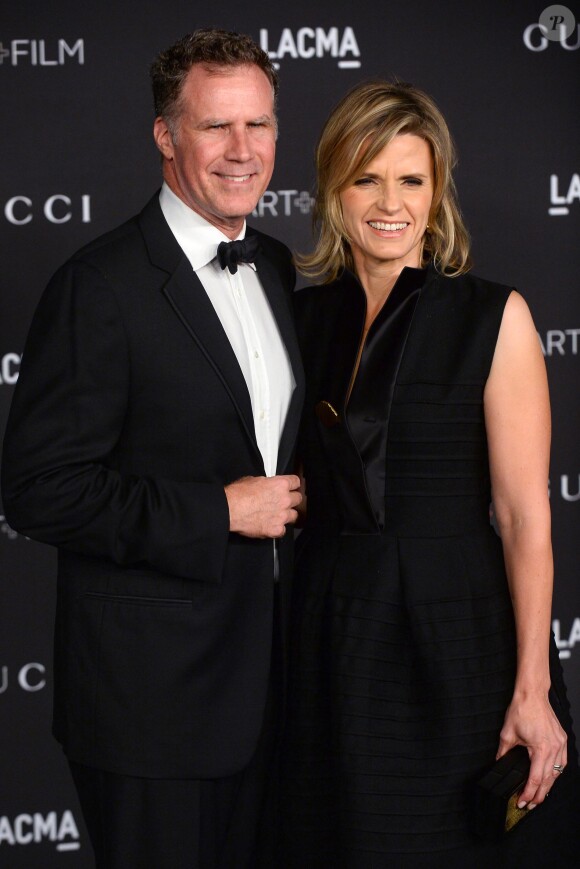 Will Ferrell et sa femme Viveca Paulin - Soirée "LACMA Art + Film Gala" à Los Angeles le 1er novembre 2014.