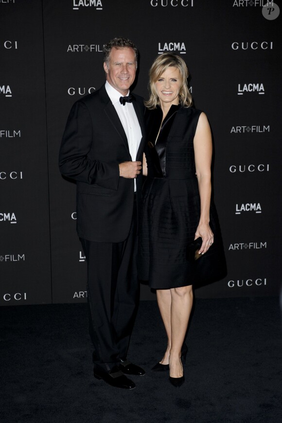 Will Ferrell et sa femme Viveca Paulin à la Soirée "LACMA Art + Film Gala" à Los Angeles le 1er novembre 2014.