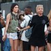 Kendall Jenner, Willow Smith au 1er jour du 2ème week-end du Festival de Musique de Coachella à Indio. Willow arbore une nouvelle coupe de cheveux! le 18 avril 2014  