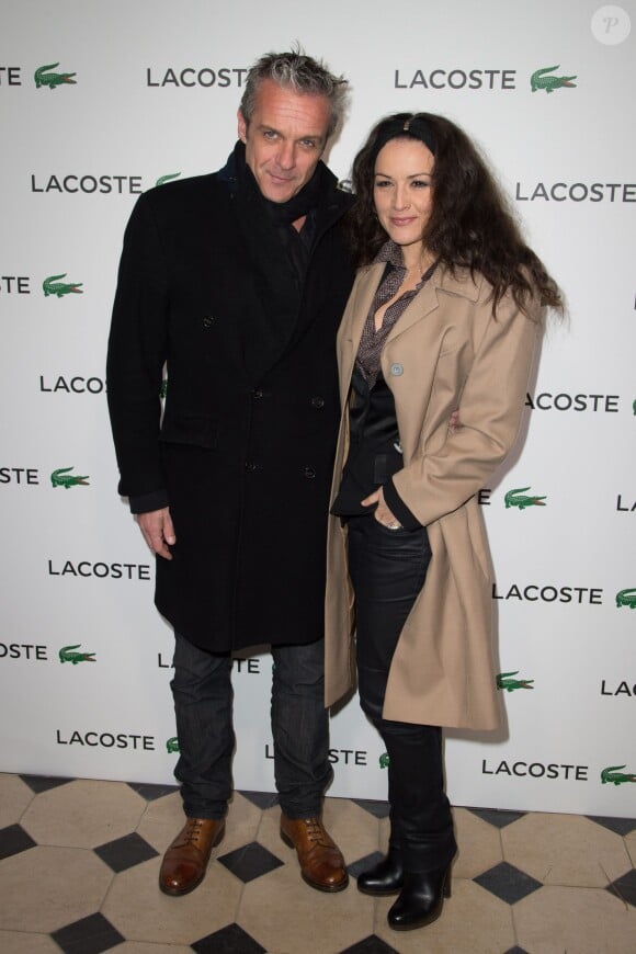 David Brécourt et sa compagne Alexandra à la soirée "Lacoste LT12 Beautiful Tennis" au "Faust"" à Paris le 22 janvier 2015