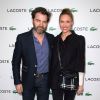 Clovis Cornillac et sa femme Lilou Fogli à la soirée "Lacoste LT12 Beautiful Tennis" au "Faust"" à Paris le 22 janvier 2015