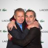 Patrick Poivre d'Arvor et Antoine Duléry à la soirée "Lacoste LT12 Beautiful Tennis" au "Faust"" à Paris le 22 janvier 2015