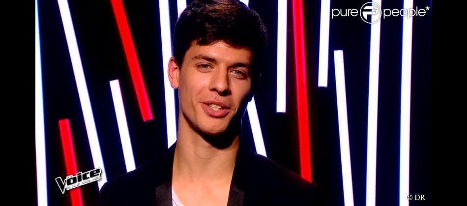 Stefan Gillis dans The Voice 2015 sur TF1, le samedi 24 janvier 2015