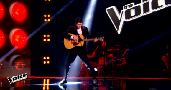 David Thibault dans The Voice 2015 sur TF1, le samedi 24 janvier 2015