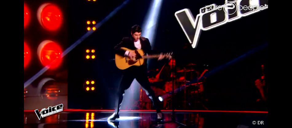 David Thibault dans The Voice 2015 sur TF1, le samedi 24 janvier 2015