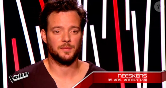 Neeskens dans The Voice 2015 sur TF1, le samedi 24 janvier 2015