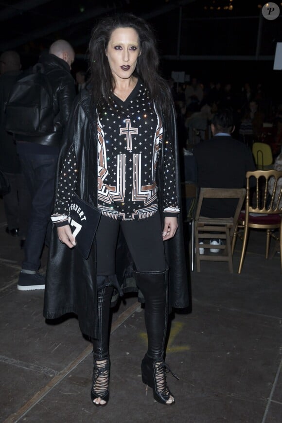 Ladyfag au défilé de mode hommes Givenchy collection prêt-à-porter Automne Hiver 2015/2016 à Paris, le 23 janvier 2015 