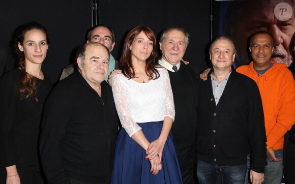 Samia Dahmane, Barbara Jordane, Pierre Santini, Jean Benguigui, Patrick Braoudé, Pascal Légitimus, Bruno Solo - Avant-première du film Un homme d'Etat réalisé par Pierre Courrège à l'auditorium de l'Hôtel de Ville à Paris le 26 janvier 2015.