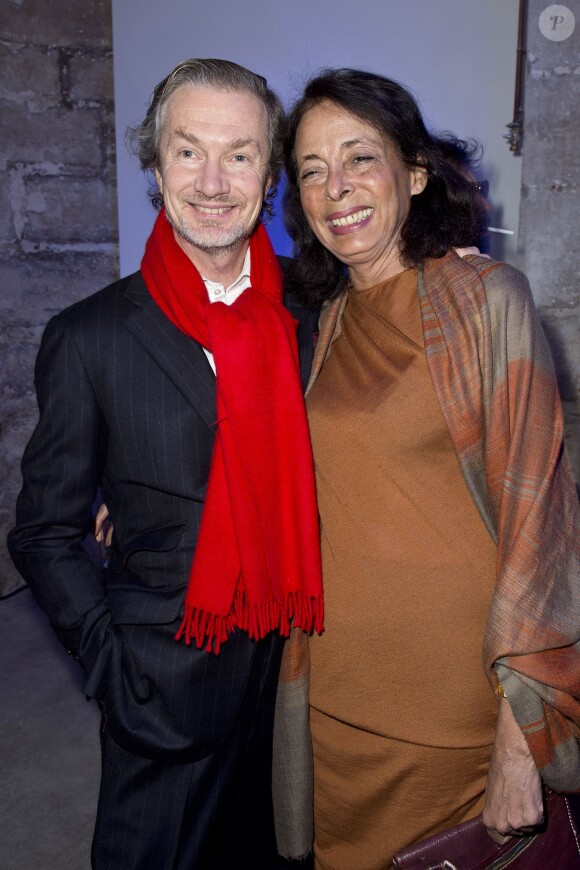 Louis-Albert de Broglie et sa femme Françoise lors du Lancement de la collection "Mécaniques Célestes" de Elie Top, le 27 janvier 2015.