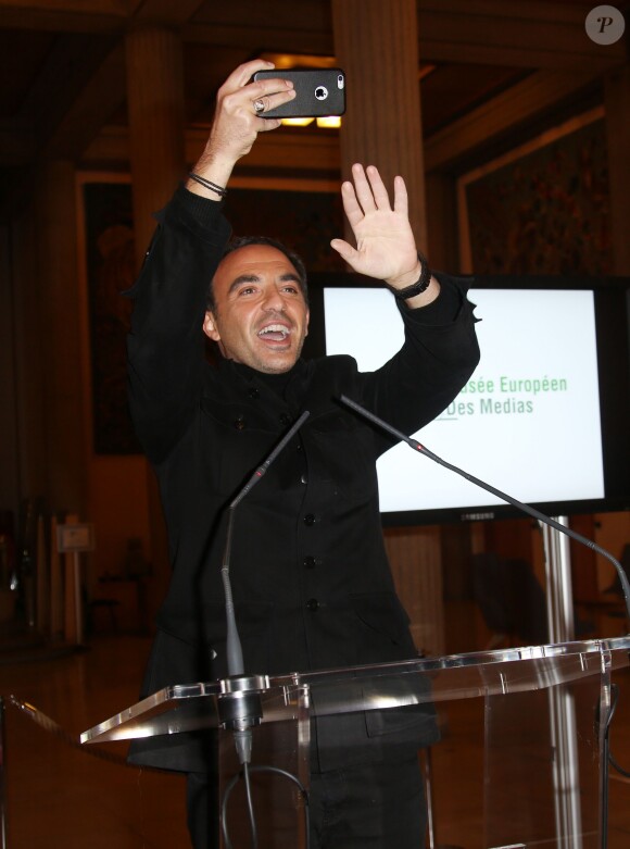 Nikos Aliagas - Lancement du projet de création du Musée Européen des Médias au Palais d'Iéna à Paris, le 28 janvier 2015.