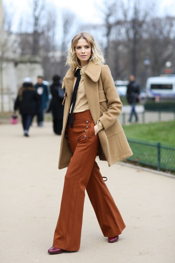 Street style, Elena Perminova arriving at Chanel Spring-Summer 2015 Haute Couture collection show held at Le Grand Palais in Paris, France, on January 27th, 2015. Photo by Marie-Paola Bertrand-Hillion/ABACAPRESS.COM28/01/2015 - Paris