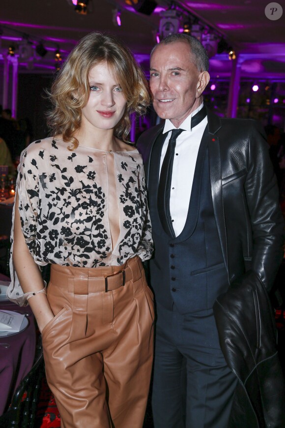 Fanny François et Jean-Claude Jitrois au Dîner de la mode pour le Sidaction au pavillon d'Armenonville à Paris le 29 janvier 2015. 