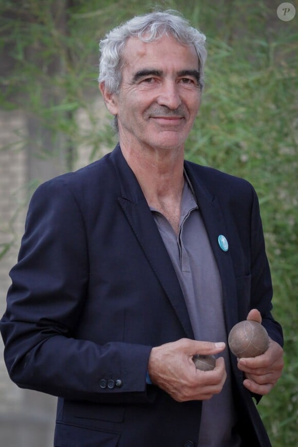 Raymond Domenech, au 2e Trophée de la Pétanque Gastronomique à Paris, le 27 juin 2014.