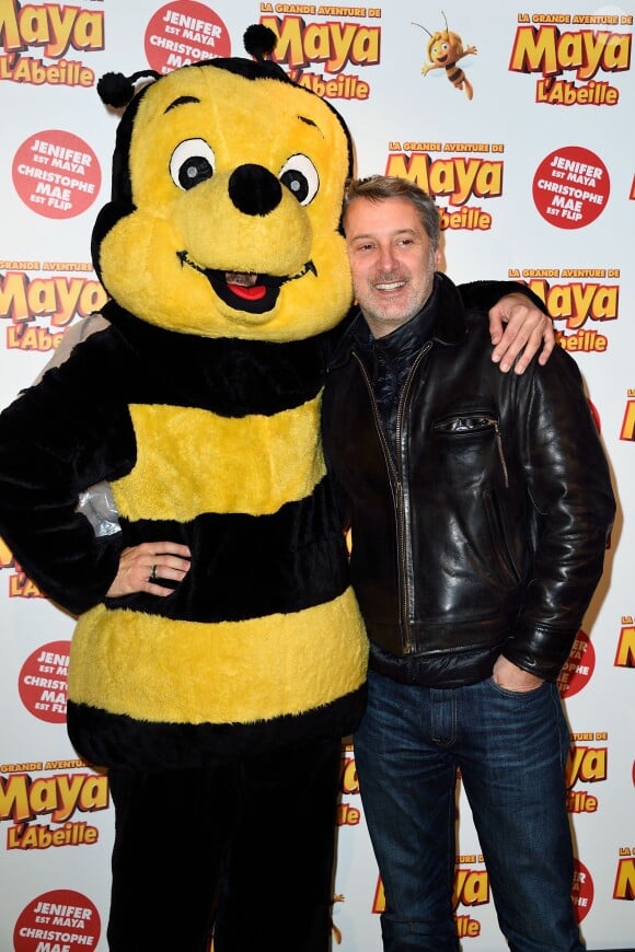 Antoine de Caunes à la première de La grande aventure de Maya l'abeille à l'UGC Ciné Cité de Bercy à Paris, le 1er février 2015.