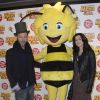 Jenifer et Christophe Maé à l'avant-première du film "Maya l'abeille" à l'UGC Ciné Cité Bercy à Paris le 1er février 2015.