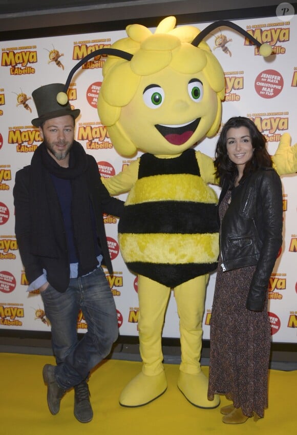 Jenifer Dadouche-Bartoli et Christophe Maé Avant-première du film " Maya l'abeille " à l'UGC Ciné Cité Bercy à Paris31/01/2015 - Paris