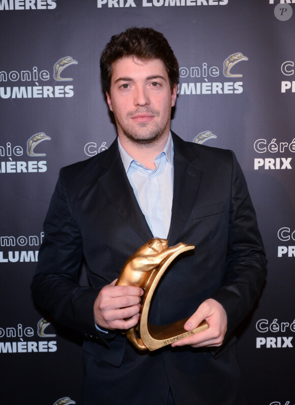Exclusif - Thomas Cailley (primé pour Les Combattants) lors de la 20e cérémonie des Prix Lumières à l'espace Pierre Cardin à Paris, le 2 février 2015. 