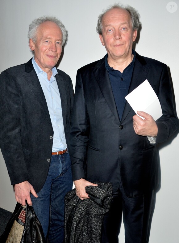 Jean Pierre et Luc Dardenne lors de la 20e cérémonie des Prix Lumières à l'espace Pierre Cardin à Paris, le 2 février 2015. 