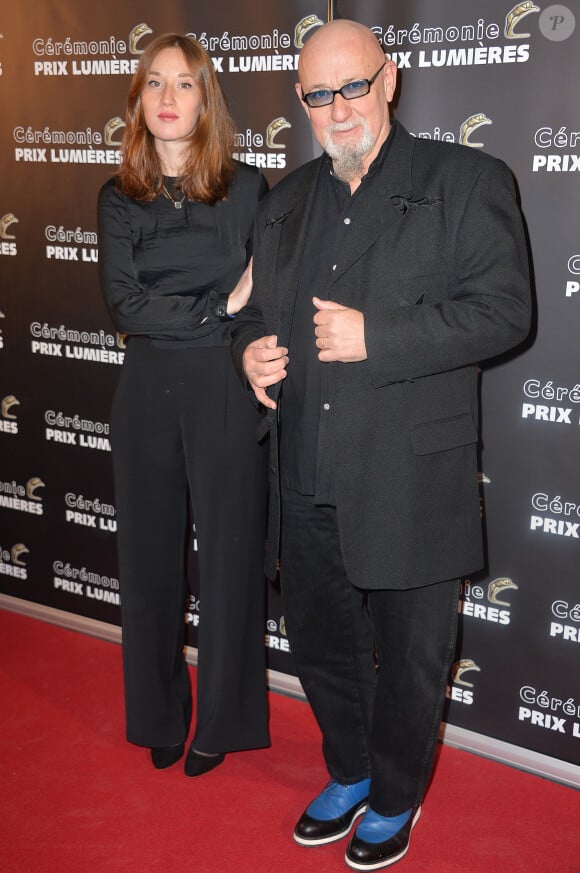 Charlélie Couture et sa fille Yamée lors de la 20e cérémonie des Prix Lumières à l'espace Pierre Cardin à Paris, le 2 février 2015. 