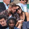 M. Pokora et sa compagne Scarlett Baya assistent aux Internationaux de France de tennis de Roland Garros à Paris le 2 juin 2014.
