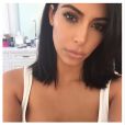  Kim Kardashian exhibe sa nouvelle coiffure, samedi 7 f&eacute;vrier 2015. 