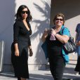  La star Kim Kardashian et sa mère Kris Jenner à la sortie des bureaux DMV à Thousand Oaks le 6 février 2015.  