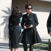 Kim Kardashian et sa mère Kris Jenner à la sortie des bureaux DMV à Thousand Oaks le 6 février 2015. 